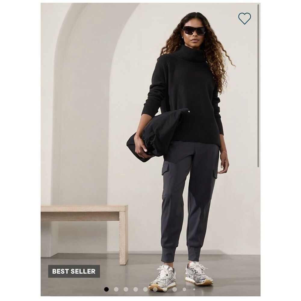 Athleta Alpine Turtleneck Sweater // Black #466750